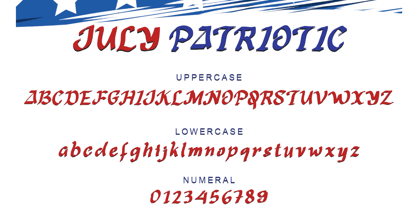 July Patriotic Font Poster 5