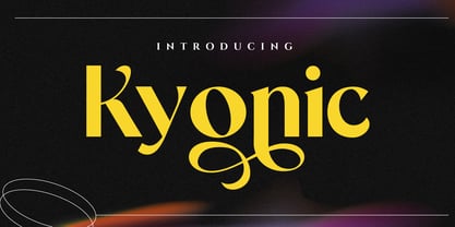 Kyonic Font Poster 1