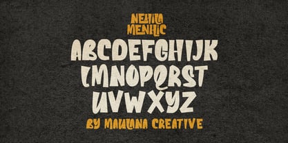 MC Nehila Menhic Font Poster 8