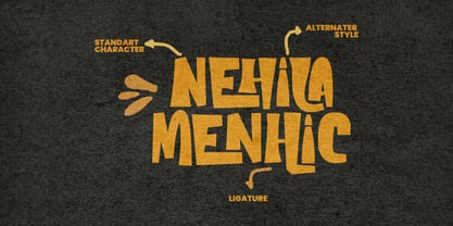 MC Nehila Menhic Font Poster 4