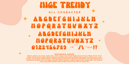Nice Trendy Font Poster 8