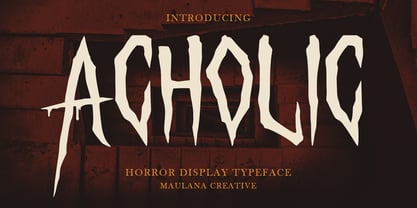 Acholic Font Poster 1