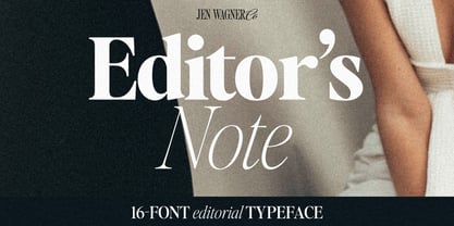 Editors Note Font Poster 1