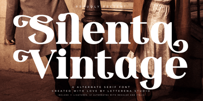 Silenta Vintage Fuente Póster 1