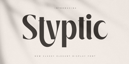 Styptic Font Poster 1