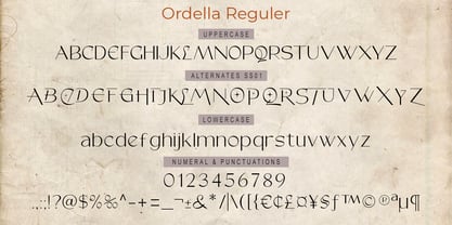 Ordella Font Poster 10