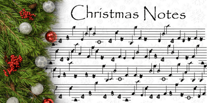 Christmas Notes Font Poster 1