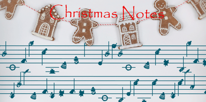 Christmas Notes Font Poster 3
