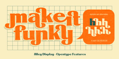 Ailey Display Font Poster 4