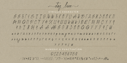Stay Love Font Poster 9