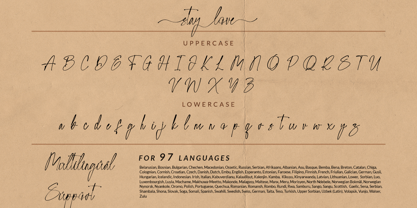 Stay Love Font Poster 8