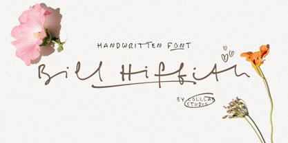 Bill Hiffith Handwritten Fuente Póster 1