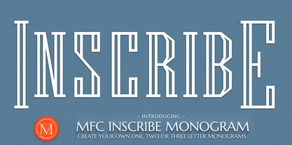 MFC Inscribe Monogram Font Poster 1