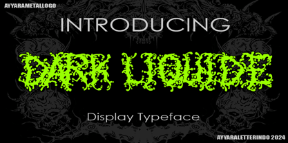 Dark Liquide Font Poster 1