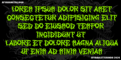 Dark Liquide Font Poster 3