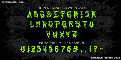 Dark Liquide Font Poster 2