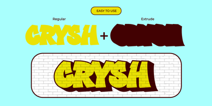 Crysh Graffiti Font Poster 3