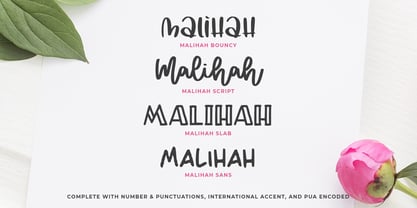 Malihah Font Poster 9
