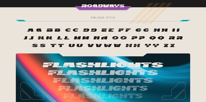 BTD Roadways Font Poster 5