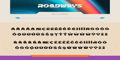 BTD Roadways Font Poster 11