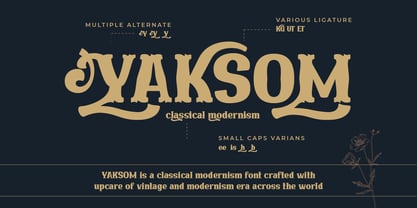 YAKSOM Font Poster 2