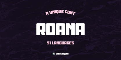 Roana Font Poster 13