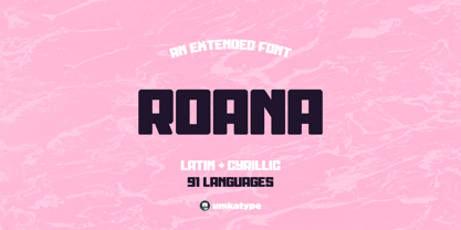 Roana Font Poster 1