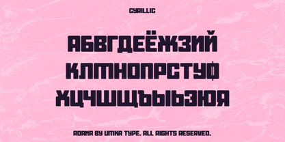 Roana Font Poster 5