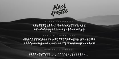Black Apostle Font Poster 6