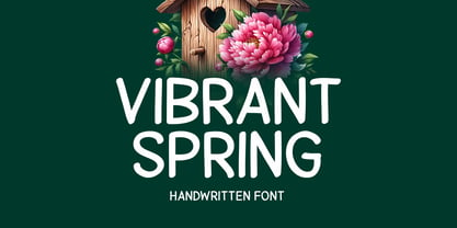 Vibrant Spring Font Poster 1