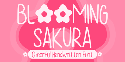 Blooming Sakura Font Poster 1