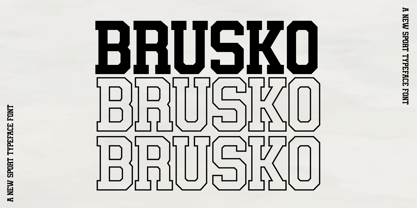 Brusko Font Poster 5