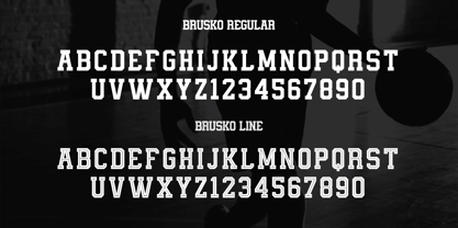 Brusko Font Poster 7