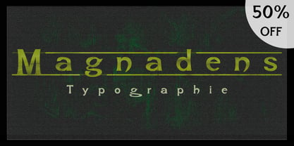 Magnadens Font Poster 1