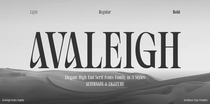 Avaleigh Font Poster 1