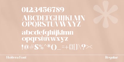 Hottera Font Poster 10