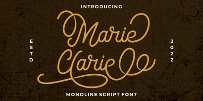 Marie Clarie Font Poster 1