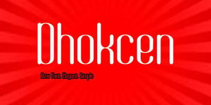 Dhokcen Font Poster 1