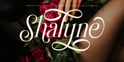 Shalyne Typeface Font Poster 1