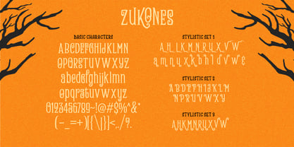 Zukones Distor Font Poster 7