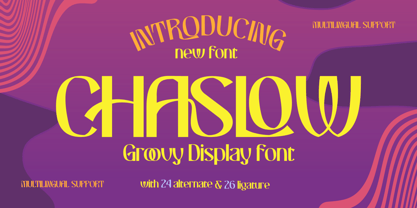 Chaslow Font Poster 1