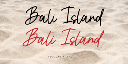 Bali Island Font Poster 9