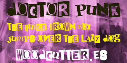 Doctor punk Font Poster 2