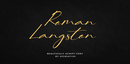 Roman Langston Font Poster 1