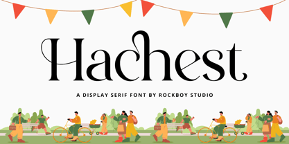 Hachest Font Poster 1