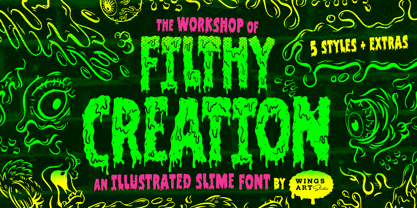 Filthy Creation Font Poster 1