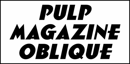 Pulp Magazine JNL Font Poster 4