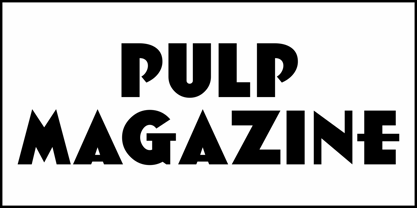 Pulp Magazine JNL Font Poster 2