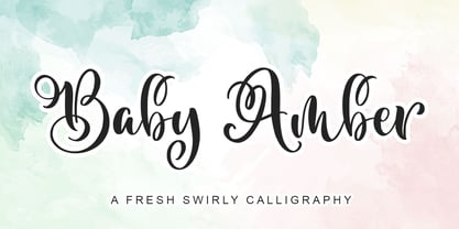 Baby Amber Font Poster 1