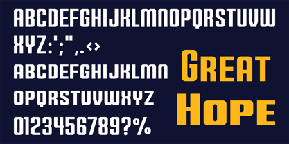 HS Hope R Font Poster 3